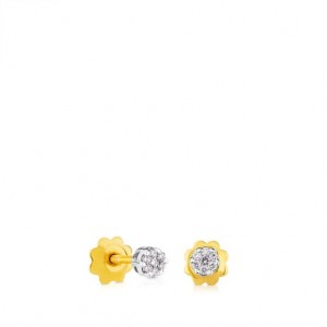 Tous 008ct Diamonds Ohrringe Gold | Österreich-HCDFGO051