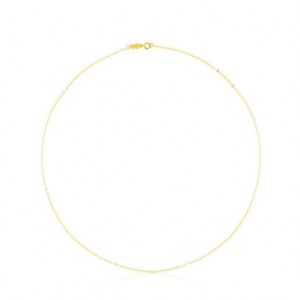 Tous 40 cm Choker With Oval Rings Kettenriemen Gold | Österreich-TKMUPD681
