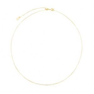 Tous 45 cm Fine Cord Choker Kettenriemen Gold | Österreich-RLGQHB340