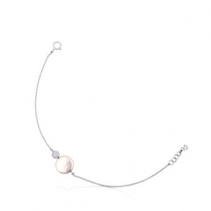 Tous Alecia With Diamond Pearl Armband Silber | Österreich-JZGRKH014