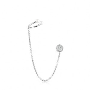 Tous Alecia With Diamonds Pearl Ohrringe Silber | Österreich-HMIVZD023