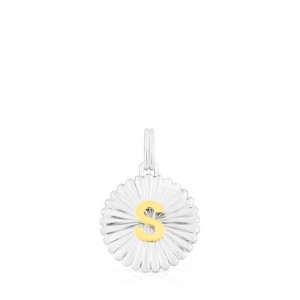 Tous Alphabet Letter S Medallion Anhänger Silber | Österreich-NQPUYV657