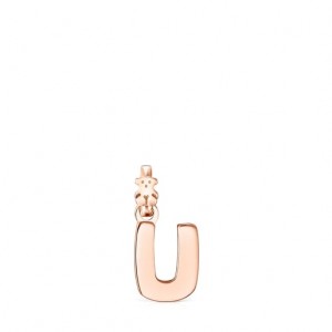 Tous Alphabet Letter U Anhänger Rosa Gold | Österreich-YKTSXR486