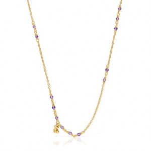Tous Amethyst Bold Bear Halskette Gold | Österreich-KNQRGS038