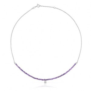 Tous Amethyst Bold Bear Halskette Lila | Österreich-BTOCLN049