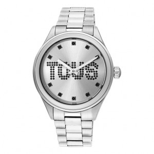 Tous Analogue With Steel Wristband Crystals T Logo Uhren Silber | Österreich-LFPOKD832