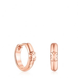 Tous Basics Hoop With Bear Ohrringe Rosa Gold | Österreich-KECJZL341