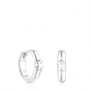Tous Basics Hoop With Bear Ohrringe Silber | Österreich-MIYVUX302