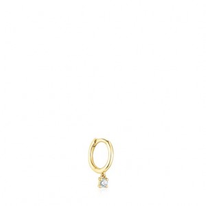 Tous Basics Hoop With Diamond Ohrringe Gold | Österreich-PWGHAU219