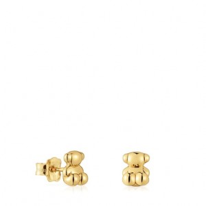 Tous Bear Bold Bear Ohrringe Gold | Österreich-TOIDFL406