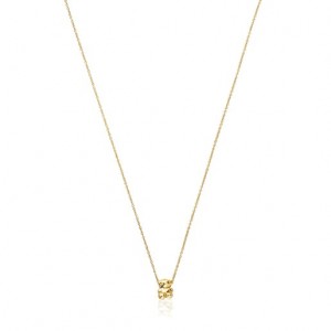 Tous Bear Charm Bold Bear Halskette Gold | Österreich-UFLBEH560