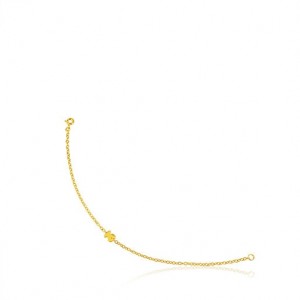 Tous Bear Motif Sweet Dolls Armband Gold | Österreich-VBEKGC103