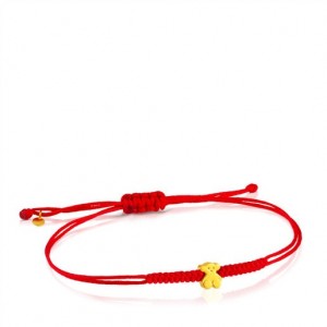 Tous Bear Motif Sweet Dolls Armband Rot Gold | Österreich-TPOWYH027