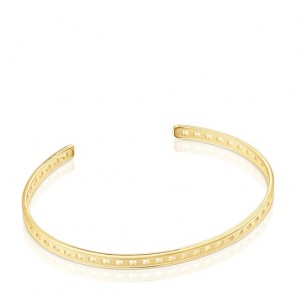 Tous Bear Row With Silhouettes Armband Gold | Österreich-MDGZYS086