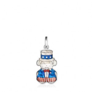 Tous Bears Of The World Us Mother-of-pearl Anhänger Silber | Österreich-NXJBWZ374