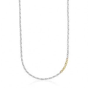 Tous Bent Halskette Silber Gold | Österreich-PSLTQV485