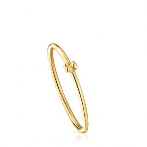 Tous Bold Bear Charm Ring Gold | Österreich-XBTACW345
