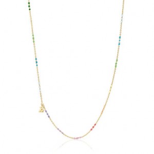 Tous Bold Bear With Enamel Halskette Gold | Österreich-SWOMAL624