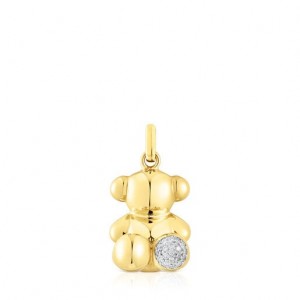 Tous Bold Bear diamond Anhänger Gold | Österreich-ANIVEM906