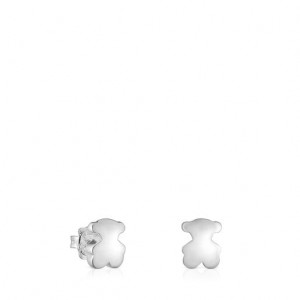 Tous Bold Motif Bear Ohrringe Silber | Österreich-ZRCMQV957