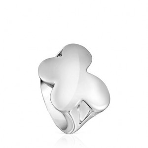 Tous Bold Motif Butterfly Signet Ring Silber | Österreich-WSOIKA620