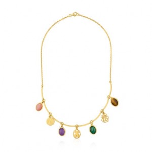 Tous Camee With Gemstones Halskette Gold | Österreich-FWCRSV104