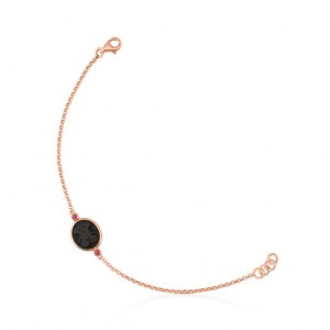 Tous Camee With Onyx Ruby Armband Gold Rosa Gold | Österreich-PQJODW960