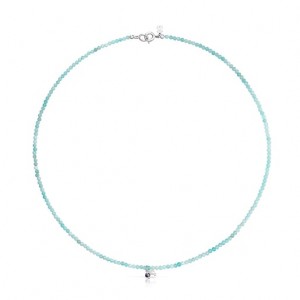 Tous Camille With Amazonite Halskette Gold Blau | Österreich-SCYBVW402