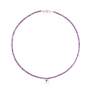 Tous Camille With Amethyst Halskette Gold Lila | Österreich-PQYKFG137