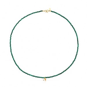 Tous Camille With Malachite Halskette Gold Grün | Österreich-LROAFS136