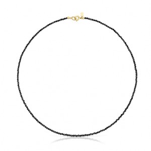 Tous Camille With Onyx Halskette Gold Schwarz | Österreich-VZXONT753