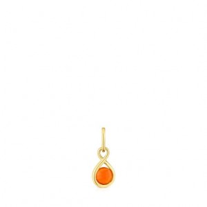 Tous Carnelian Alma Motif Anhänger Gold | Österreich-OQVLXY930