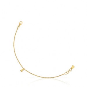 Tous Chain With Round Rings Bold Bear Armband Gold | Österreich-KHIGSB024