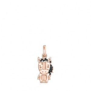 Tous Chinese Horoscope Horse With Spinel Anhänger Rosa Gold | Österreich-TIZXMO675