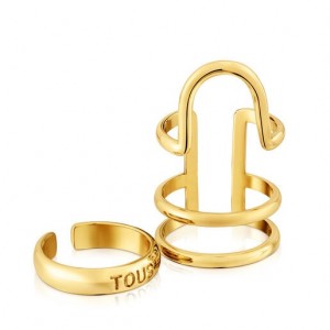 Tous Claws fingernail Double Ring Gold | Österreich-OIPYKN439