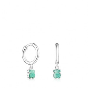 Tous Cool Color Amazonite Ohrringe Silber | Österreich-QVEKTY457