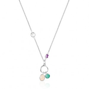 Tous Cool Color Gemstones Halskette Silber | Österreich-THPLSU764