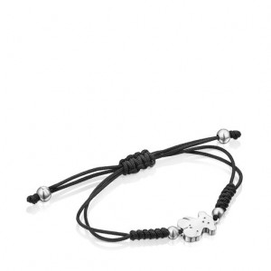 Tous Cord Sweet Dolls Bear Armband Schwarz | Österreich-OJUEIS061