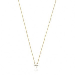 Tous Cross With 008ct Of Diamonds Les Classiques Halskette Gold | Österreich-LRXCEF197