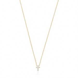 Tous Cross With 009ct Of Diamonds Les Classiques Halskette Gold | Österreich-GZOSAU650
