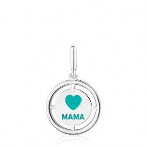 Tous Crossword Mama Mama With Enamel Anhänger Silber | Österreich-RUSWEI601