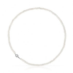 Tous Cultured Pearls Manifesto Halskette Silber | Österreich-QZSVTW097