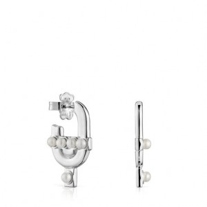 Tous Cultured Pearls Manifesto Ohrringe Silber | Österreich-QNJVRK268