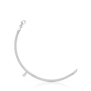 Tous Curb Chain Bold Bear Armband Silber | Österreich-UKIJFS349