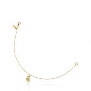 Tous Diamonds Chain Lligat Armband Gold | Österreich-IDXYHA308