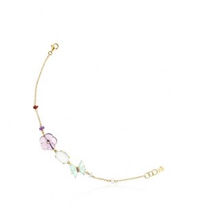 Tous Diamonds Gemstones 175cm Vita Armband Gold | Österreich-YIMROW521