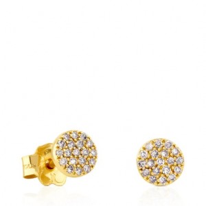 Tous Diamonds Push Back Gem Power Ohrringe Gold | Österreich-VJKWXR817