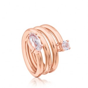 Tous Eklat With Topaz Ring Rosa Gold | Österreich-YSXTEP654