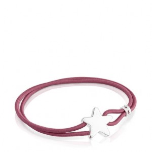 Tous Elastic With Star Sweet Dolls Armband Bordeaux Silber | Österreich-FGZCEN321