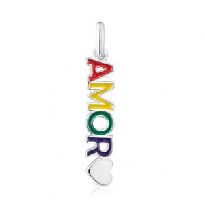 Tous Enamel Pride Amor Anhänger Silber | Österreich-CKRBWD053